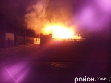У Рожищі горів житловий будинок