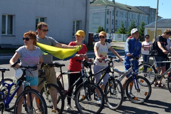 Патріотичний велопробіг у Голобах. ФОТО