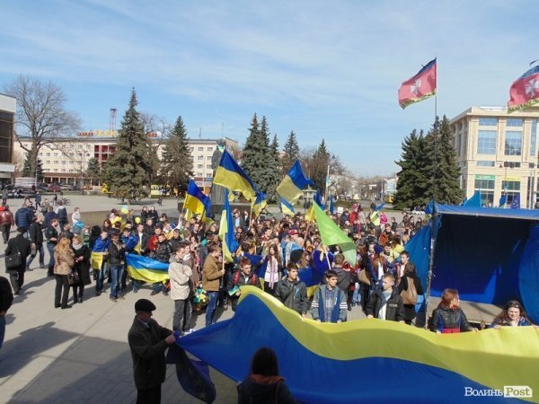 Студентська «єврохода» в Луцьку. ФОТО