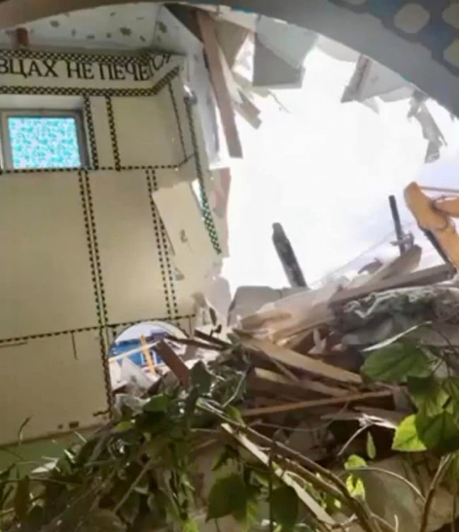 Єдиний на території росії храм ПЦУ знищили бульдозером