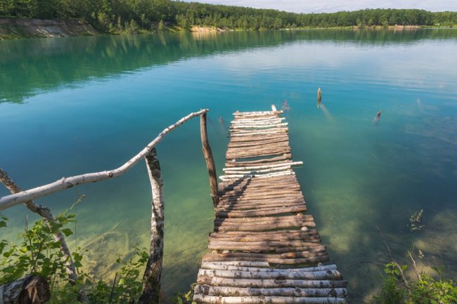 Наче Мальдіви: волинський фотограф показав кар'єр небесного кольору на Вінничині. ФОТО