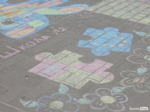 Центр Луцька розмалювали по-європейськи. ФОТО