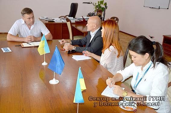 Керівник волинської поліції зустрівся з представниками ОБСЄ. ФОТО