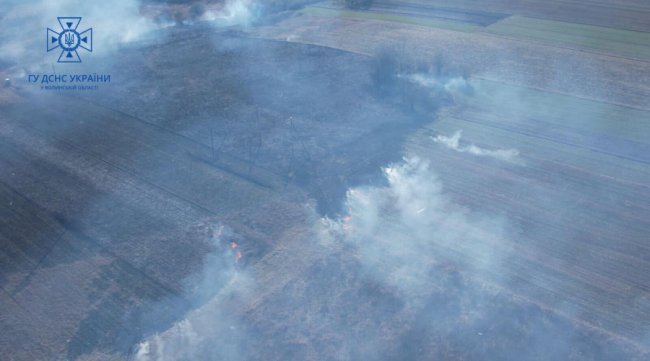У Струмівці чоловік підпалив траву: гасили понад годину. ФОТО