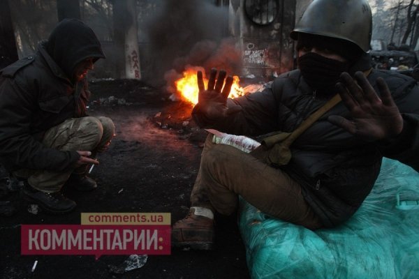 Світанок: барикади у Києві. ФОТО