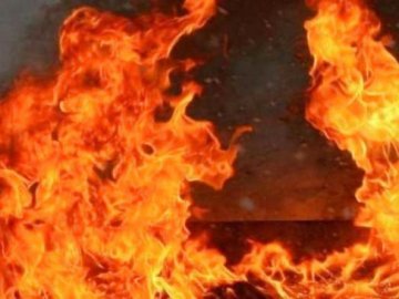На Волині горіла вантажівка