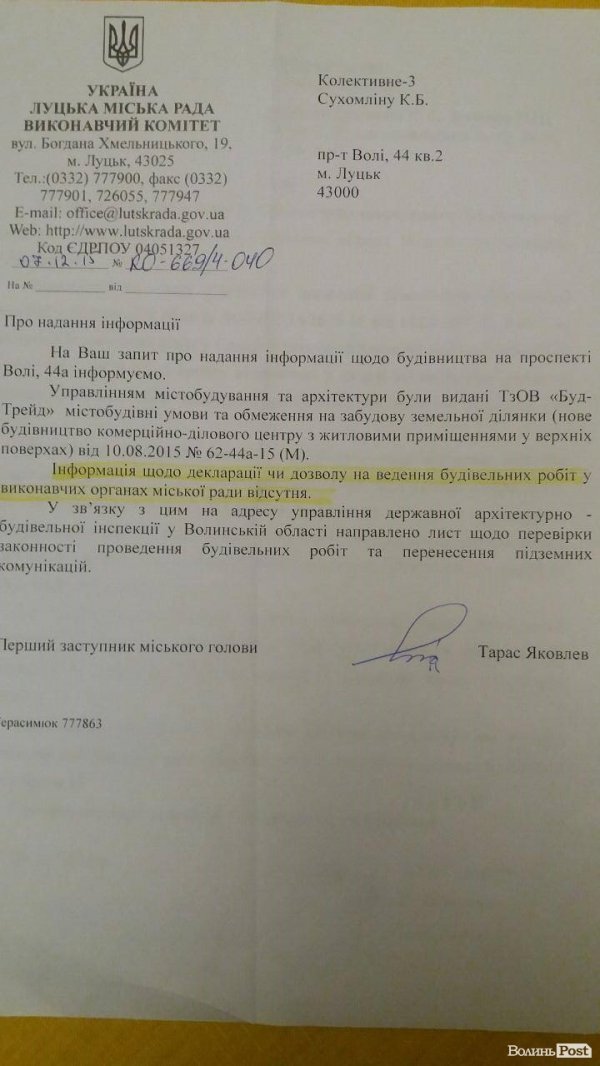 Волі, 44а: елітне житло з видом на ображених сусідів та за три метри від заправки. ФОТО