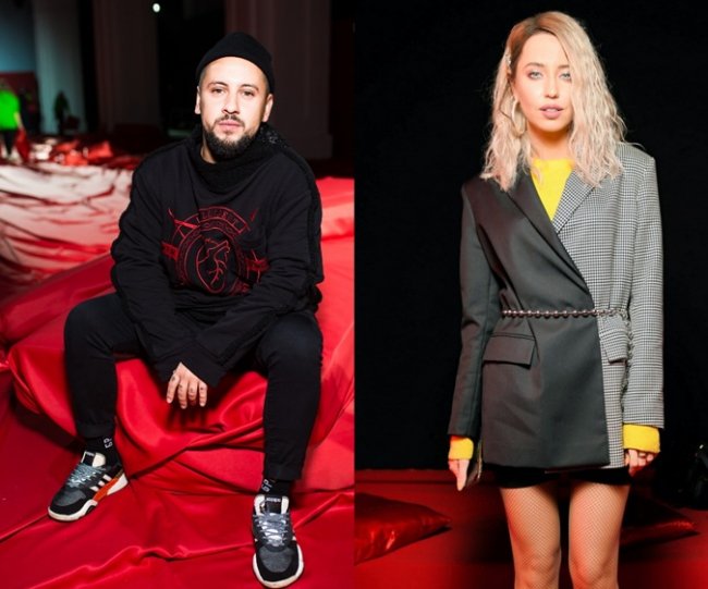 Monatik і Дорофеєва опинилися в одному ліжку на показі українського дизайнера