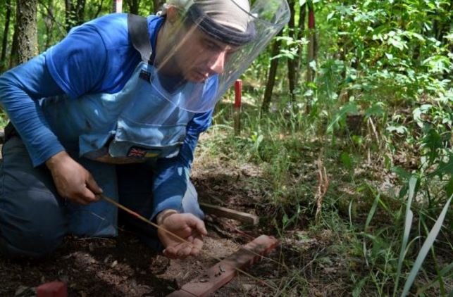 Британські сапери почали розміновувати Донбас