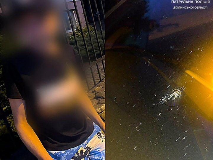 У Луцьку 8-річний хлопчик кинув у автівку каміння  і розбив скло