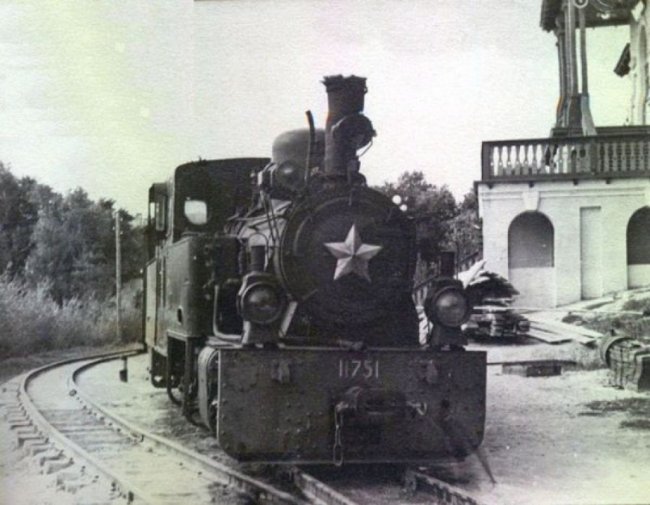 Дитяча залізниця в Луцьку 1954 рік