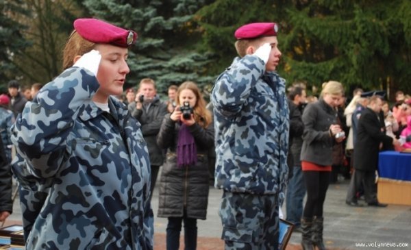У Луцьку відбулася посвята в майбутні міліціонери. ФОТО