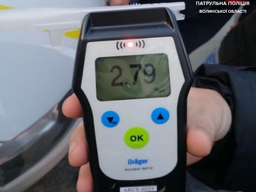 На Волині спіймали чотирьох п'яних водіїв