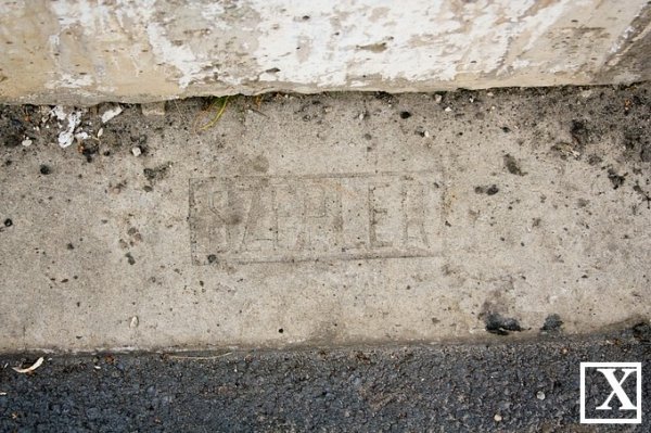 Тротуарна плитка зі штампом фабрики Файвіша-Лейби Шеплера