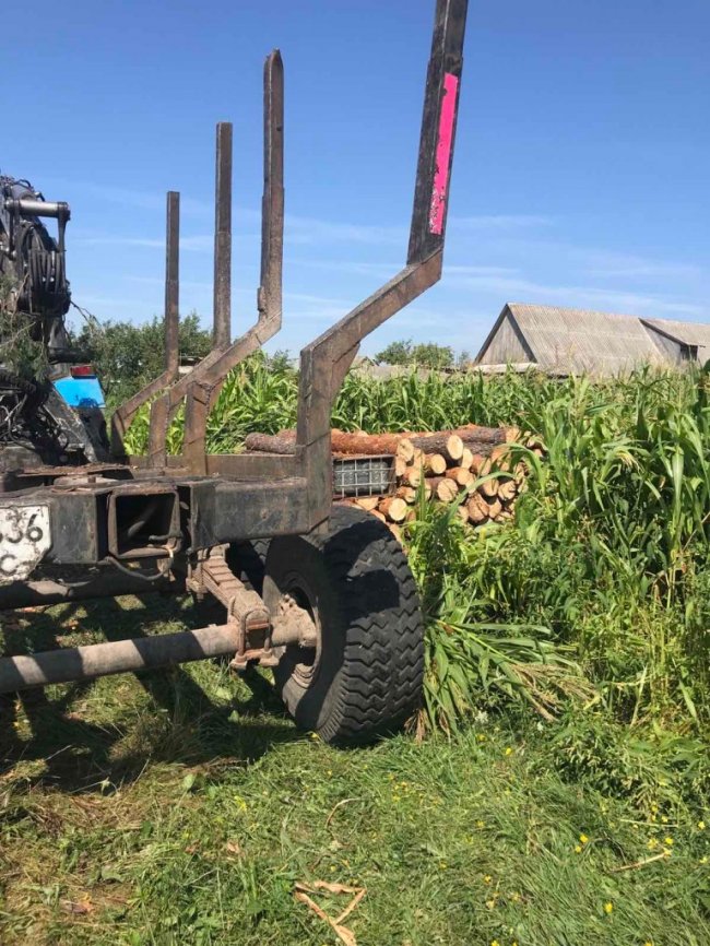 На Волині затримали авто з незаконним лісом