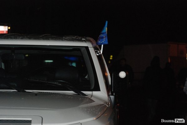 У Луцьку відбувся авто-, велопробіг в підтримку Євромайдану. ФОТО