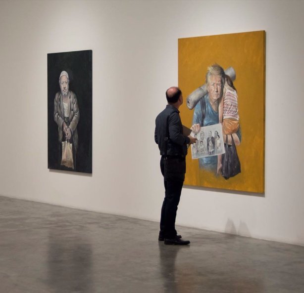 Путін-жебрак і Трамп-біженець: Художник арт-проектом розповів про життя сирійців