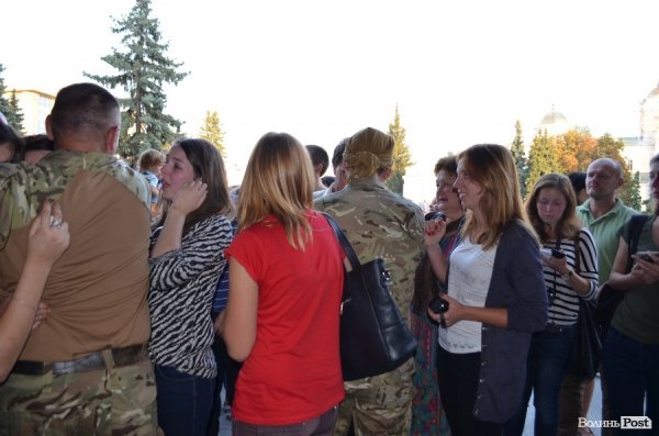 Лучани проводжали батальйон «Айдар» на Схід. ФОТО