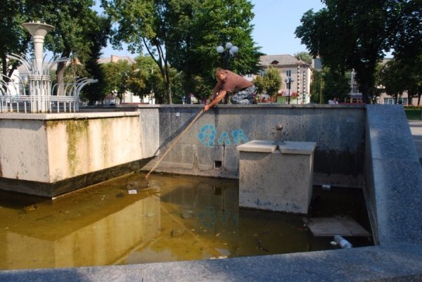 «Трофеї» луцьких фонтанів. ФОТО