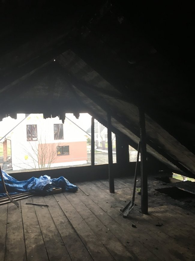 У Жидичині горів будинок, де живуть дев'ятеро людей