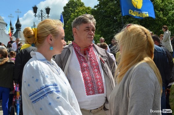 На Козацькі Могили завітав і головний свободівець Волині, народний депутат Анатолій Вітів