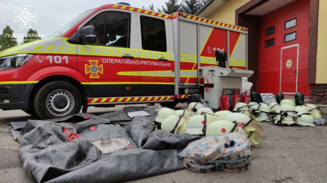 Волинські рятувальники отримали допомогу з Німеччини. ФОТО