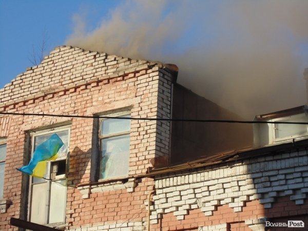 Фото великої пожежі в центрі Луцька. ДОПОВНЕНО