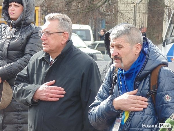 Антивоєнне віче у Луцьку. ФОТО