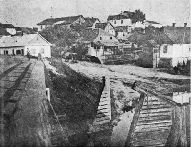 Вид на містечко Торговиця, міжвоєнний період.