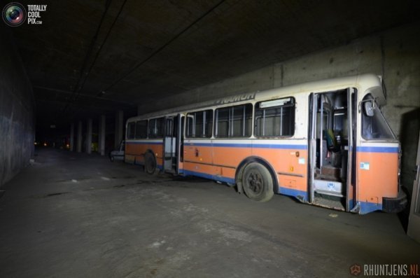 Cховище громадського транспорту в Бельгії. ФОТО