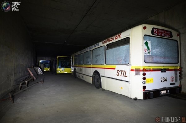 Cховище громадського транспорту в Бельгії. ФОТО