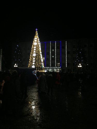 Вперше у Ковелі засвітили три ялинки. ФОТО