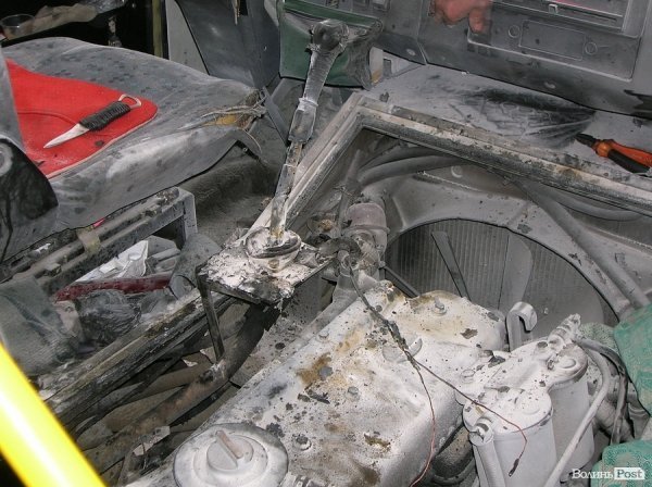 У Луцьку горіла маршрутка. ФОТО