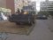 У Луцьку автохам припаркував бульдозер на газоні