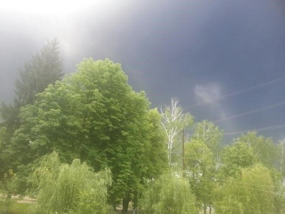 На Київщині випав чорний дощ. ФОТО