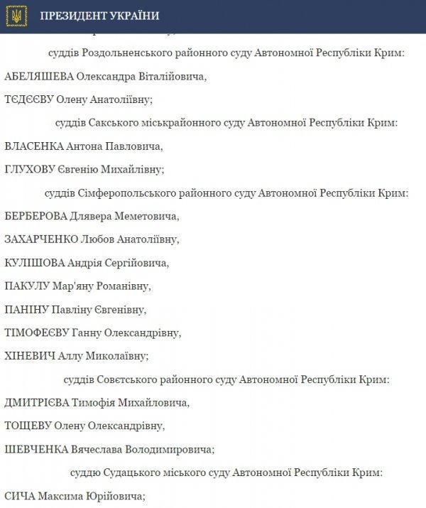 Порошенко звільнив 86 суддів за порушення присяги