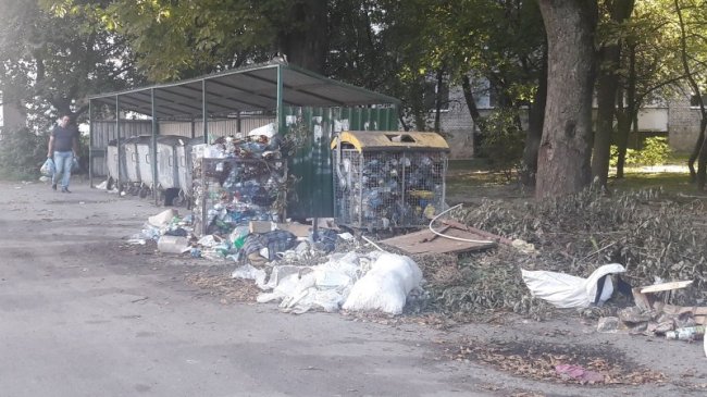 З луцького двору не вивозять сміття. ФОТО