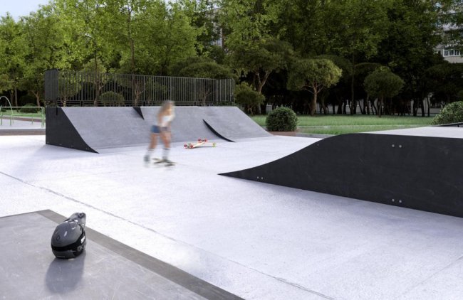 Показали, який вигляд матиме урбан-парк на проспекті Молоді в Луцьку. ФОТО