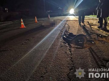 На Рівненщині неповнолітній мотоцикліст збив на смерть чоловіка