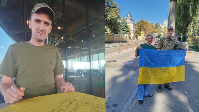 У Луцьку зустріли звільненого з полону морпіха, який був у неволі понад 2 роки. ФОТО