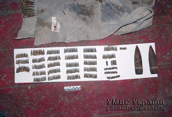 В будинку волинянина знайшли зброю та набої. ФОТО