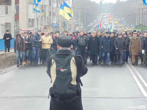 Хода до «площі Героїв Майдану» в Луцьку. ФОТО. ВІДЕО