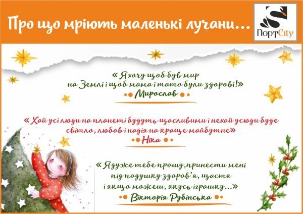 Про що мріють луцькі діти: святкова пошта «ПортCity»