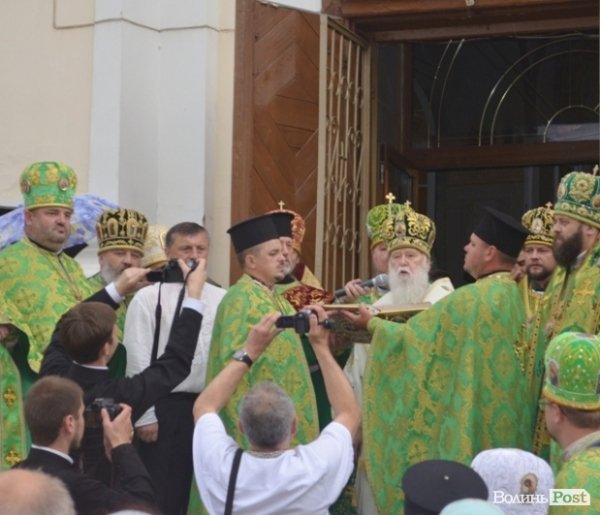 Патріарх Філарет очолив храмове свято у соборі в Луцьку