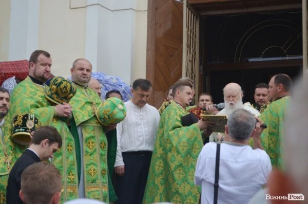 Патріарх Філарет очолив храмове свято у соборі в Луцьку