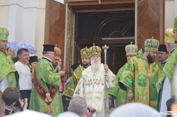 Патріарх Філарет очолив храмове свято у соборі в Луцьку