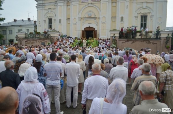 Патріарх Філарет очолив храмове свято у соборі в Луцьку