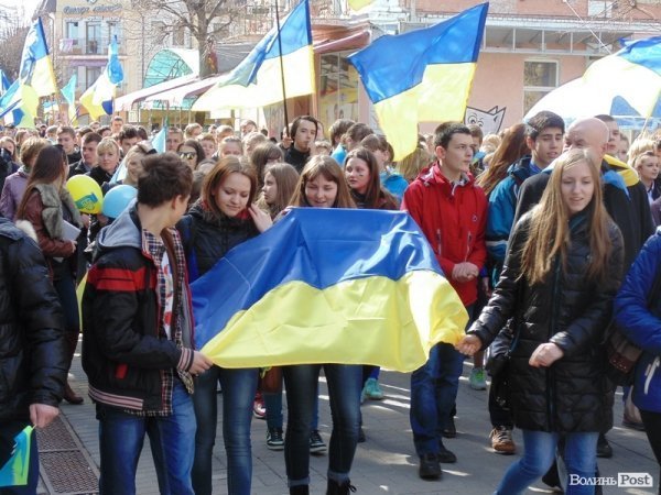 Студентська «єврохода» в Луцьку. ФОТО