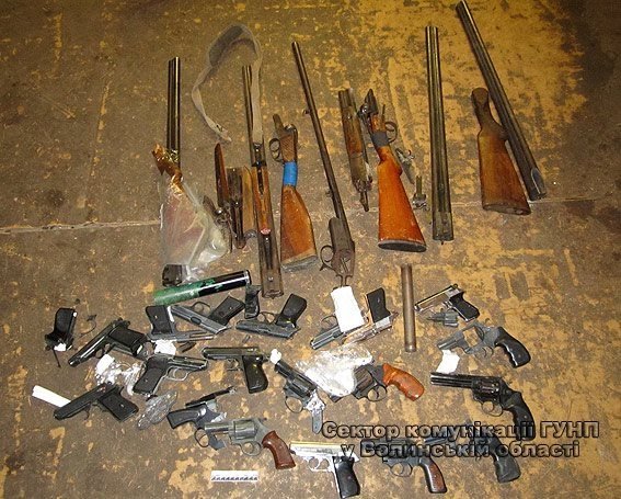 На Волині поліція знищила чергову партію зброї. ФОТО