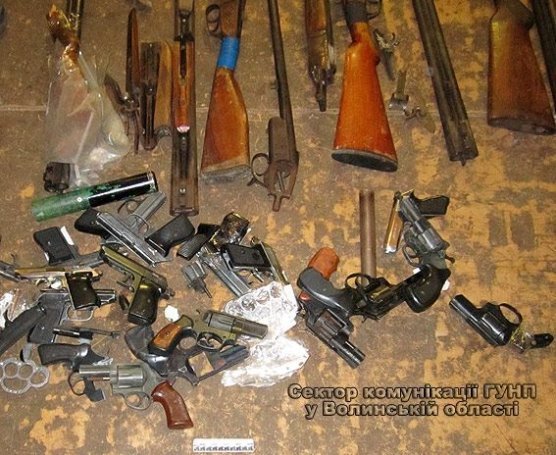 На Волині поліція знищила чергову партію зброї. ФОТО